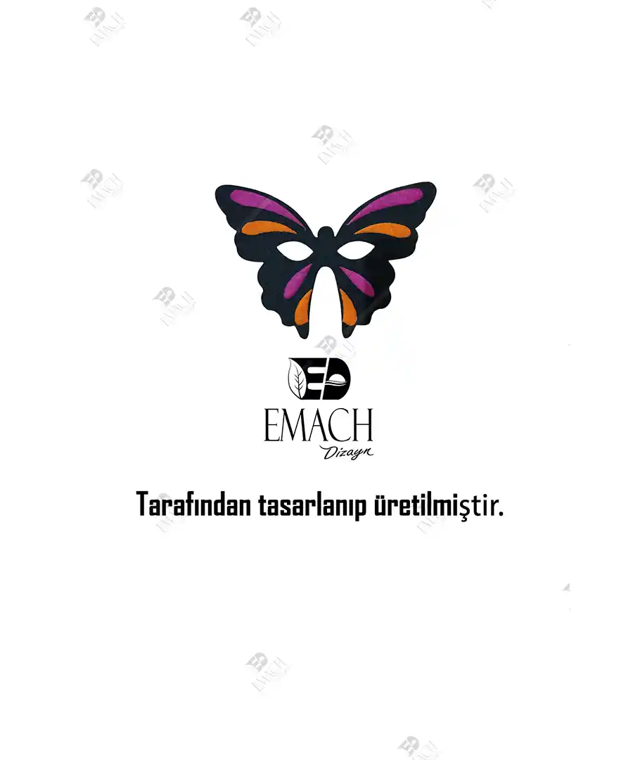 Keçeden Kelebek Maskesi Okul Öncesi Kelebek Maske 4 Keçeden Kelebek Maskesi Okul Öncesi Kelebek Maske 3
