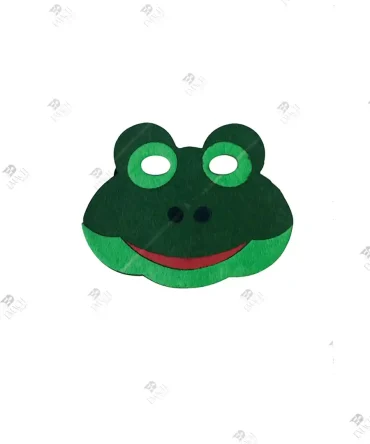 Keçeden Kurbağa Maske Kurbağa Yüz Maskesi 1