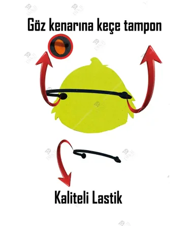 Keçeden Ördek Maskesi Ördek Maske 1