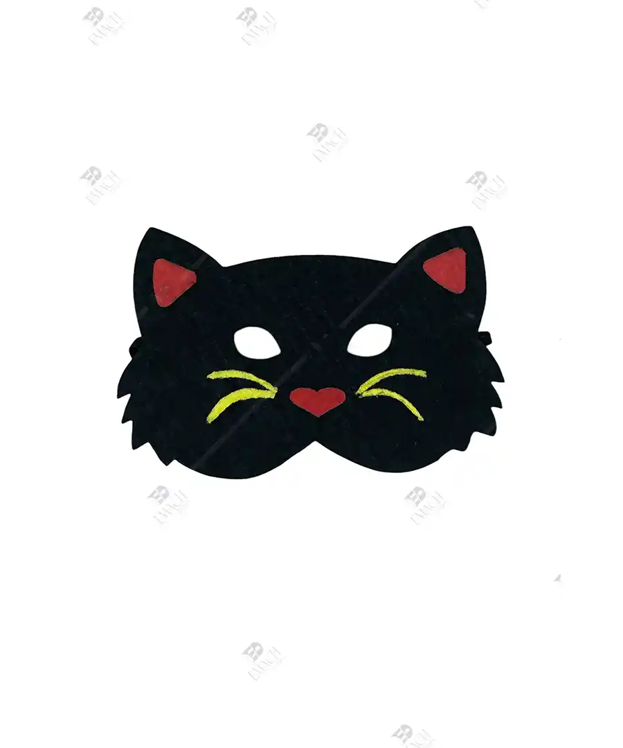 Kedi Çoçuk Maskesi Kedi Yüz Maskesi Keçe 1 Kedi Çoçuk Maskesi Kedi Yüz Maskesi Keçe 4