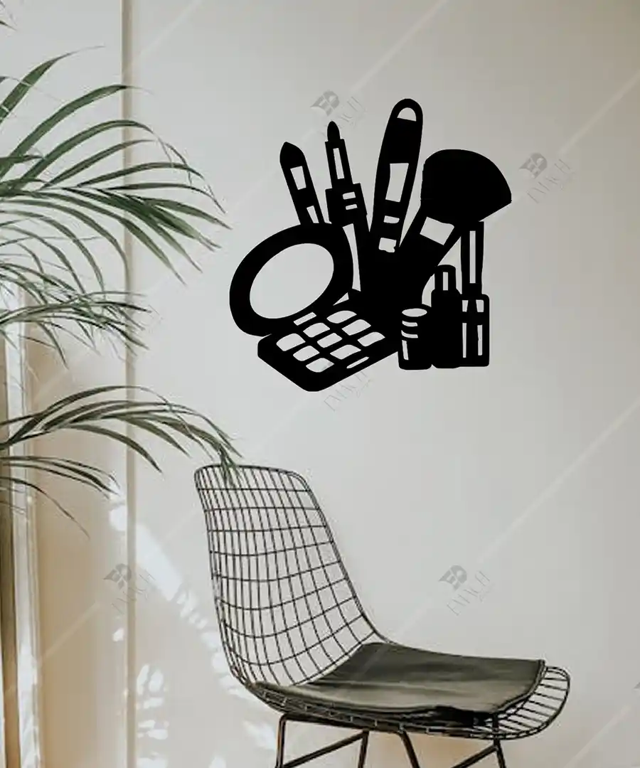 Kuaför Dekor Makyaj Malzemeleri Duvar Dekoru Ahşap 3 Kuaför Dekor Makyaj Malzemeleri Duvar Dekoru Ahşap 2