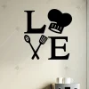 Love Yazılı Mutfak ve Restorant için Ahşap Duvar Dekoru