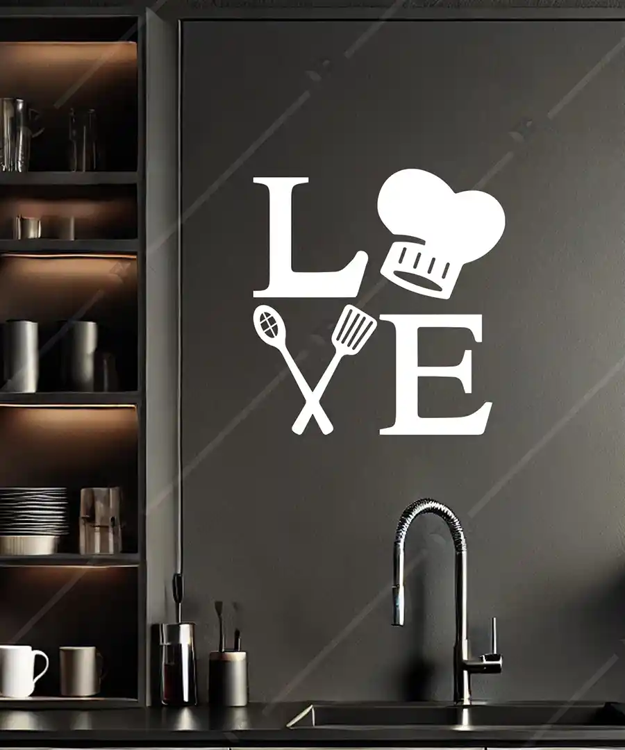 Love Yazılı Mutfak ve Restorant için Ahşap Duvar Dekoru 4 Love Yazılı Mutfak ve Restorant için Ahşap Duvar Dekoru 4
