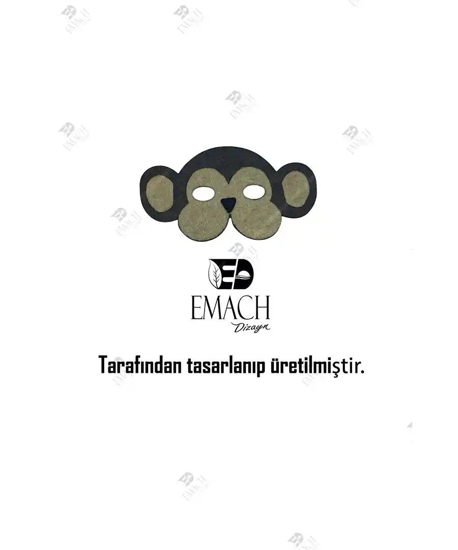 Maymun Yüzü Maymun Maskesi Okul Öncesi Keçe 4 Maymun Yüzü Maymun Maskesi Okul Öncesi Keçe 3