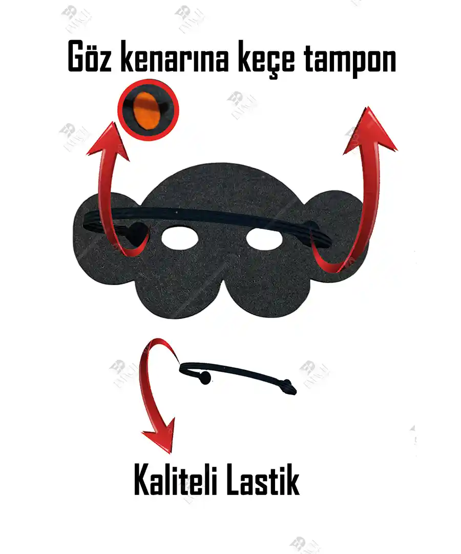 Maymun Yüzü Maymun Maskesi Okul Öncesi Keçe 2 Maymun Yüzü Maymun Maskesi Okul Öncesi Keçe