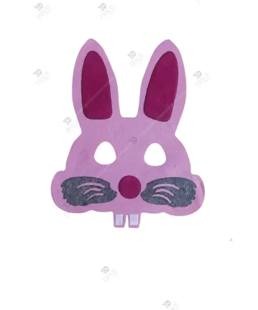 Tavşan Maskesi Okul Öncesi Maske Keçe 3