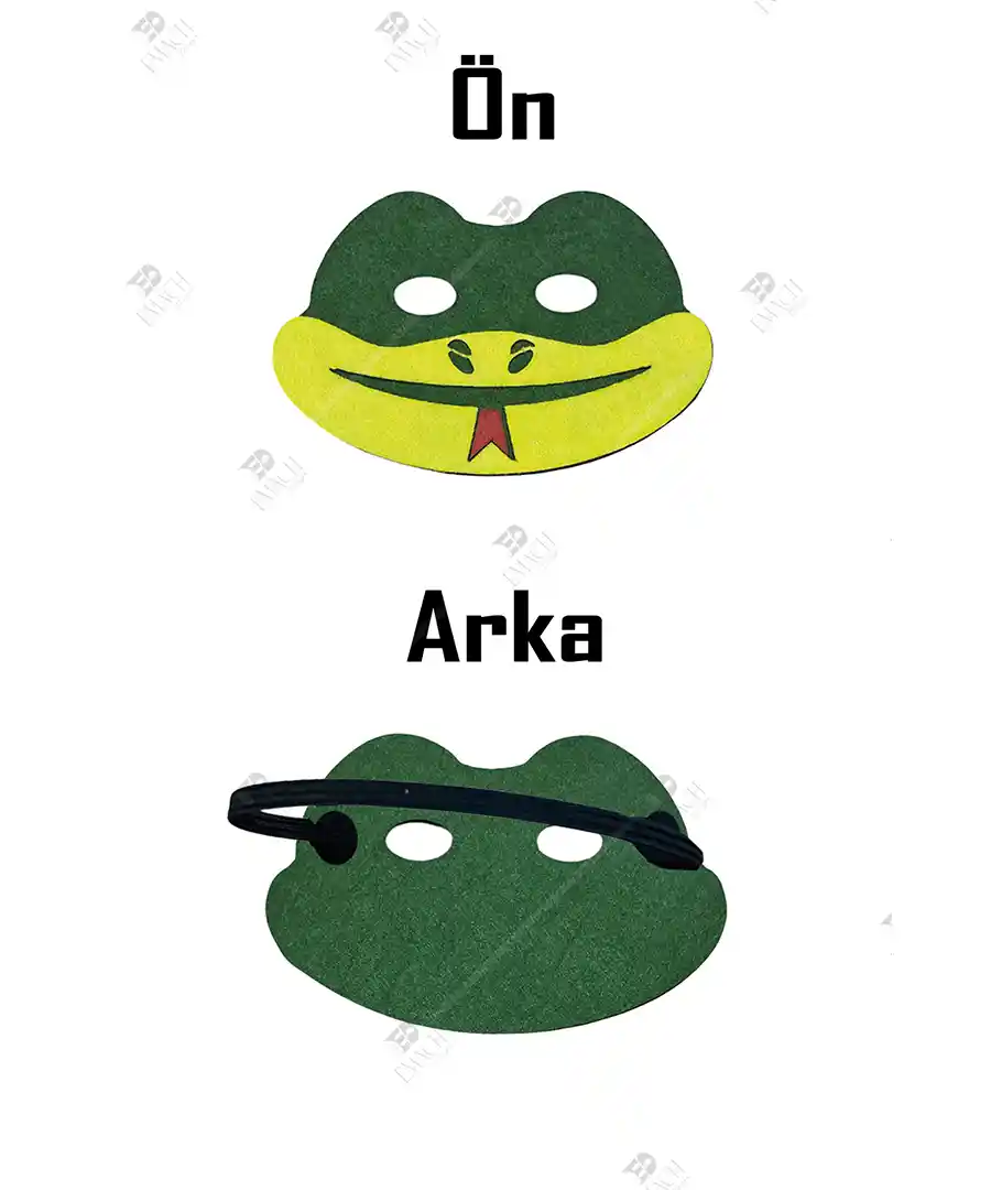 Yılan Maskesi Keçeden Yılan Maske 4 Yılan Maskesi Keçeden Yılan Maske 1