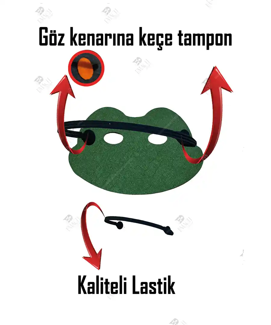 Yılan Maskesi Keçeden Yılan Maske 3 Yılan Maskesi Keçeden Yılan Maske 2