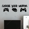Game Star Wifi Gamers Choose Your Weapon Ahşap Duvar Dekoru