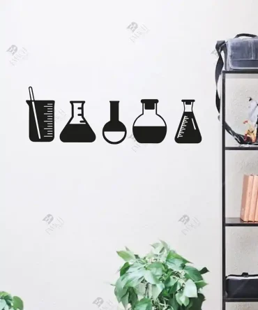 Kimya Her Yerde Kimya Teknikeri Ahşap Duvar Dekoru 1
