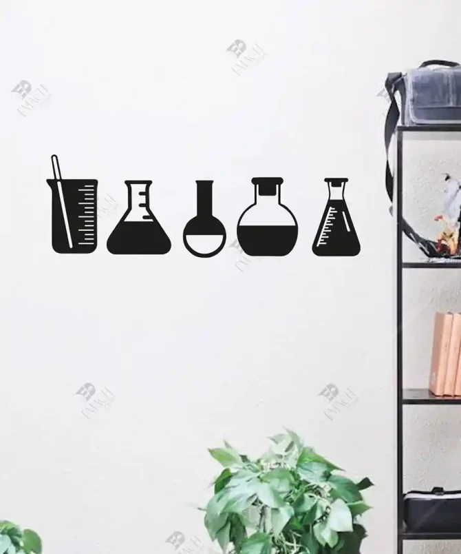 Kimya Her Yerde Kimya Teknikeri Ahşap Duvar Dekoru 1