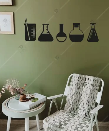 Kimya Her Yerde Kimya Teknikeri Ahşap Duvar Dekoru