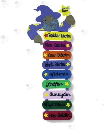 Sihirli Sözler Pano Sihirli Sözcükler Panosu Kaliteli Keçe 1