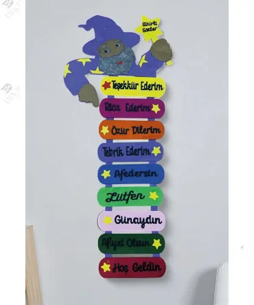 Sihirli Sözler Pano Sihirli Sözcükler Panosu Kaliteli Keçe
