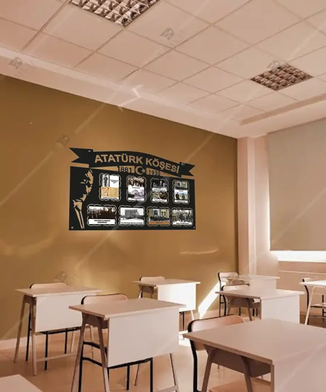 Sınıf Atatürk Köşesi Sınıf Atatürk Panosu Ahşap