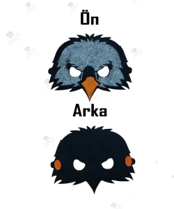 Kartal Maskesi keçe Kara Kartal Maskesi Keçeden 1