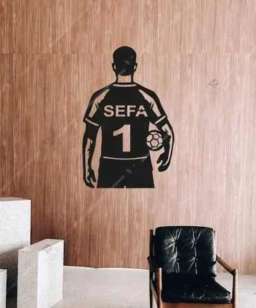 Hentbol Erkekler Hentbol Topu Ahşap Duvar Dekorasyonu 1