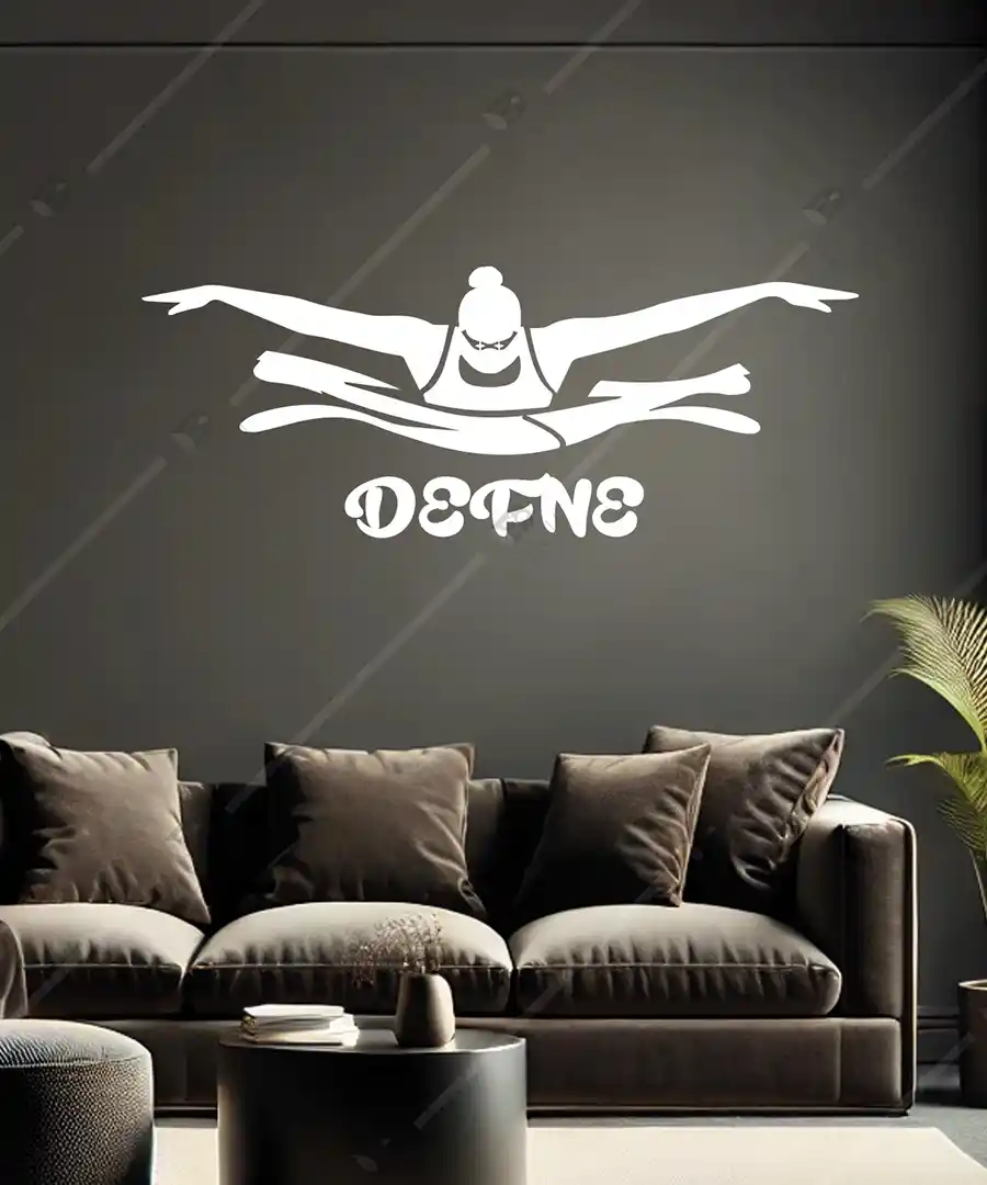 Kadın Yüzücü Atlet İsme Özel Dekor Ahşap 4 Kadın Yüzücü Atlet İsme Özel Dekor Ahşap 3