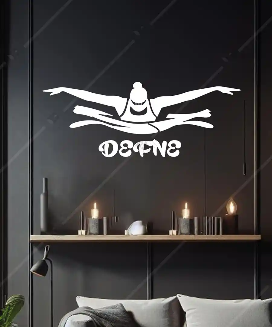 Kadın Yüzücü Atlet İsme Özel Dekor Ahşap 5 Kadın Yüzücü Atlet İsme Özel Dekor Ahşap 4