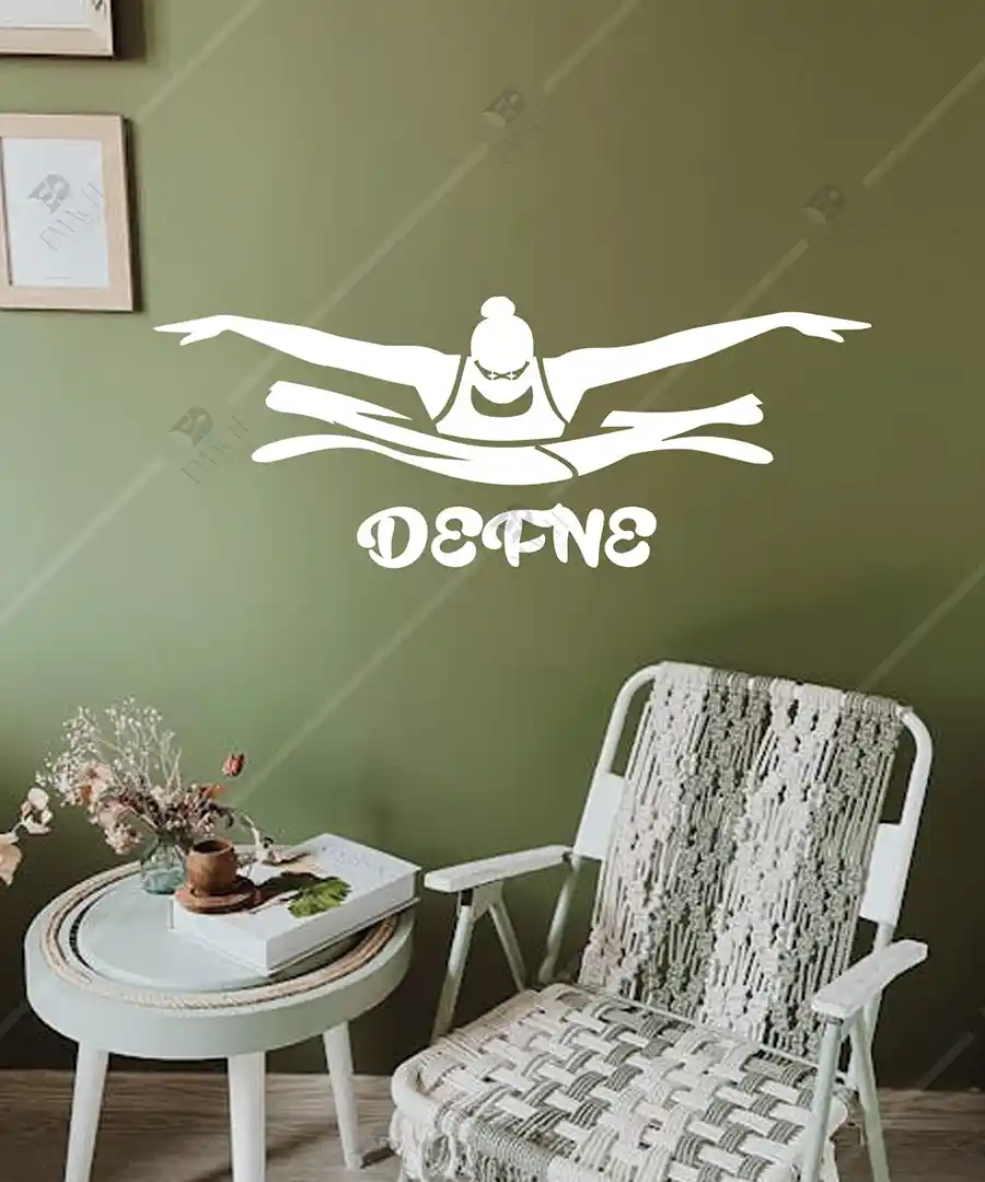 Kadın Yüzücü Atlet İsme Özel Dekor Ahşap 6 Kadın Yüzücü Atlet İsme Özel Dekor Ahşap 5