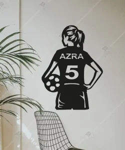 En İyi Kadın Futbolcular için Forma Dekoru Ahşap 1