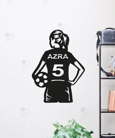 En İyi Kadın Futbolcular için Forma Dekoru Ahşap