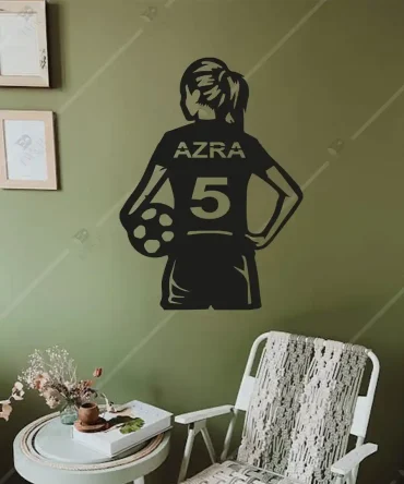 En İyi Kadın Futbolcular için Forma Dekoru Ahşap 5