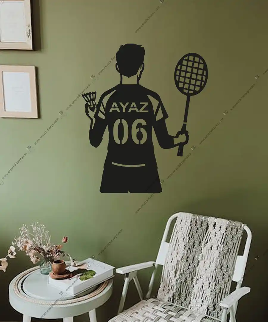 Badminton Seti Badminton hediyelik Ahşap Duvar Dekoru Kişiye Özel 6 Badminton Seti Badminton hediyelik Ahşap Duvar Dekoru Kişiye Özel 1