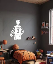 Basketbol Cocuk Forması Ahşap Duvar Dekoru 3