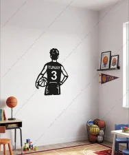 Basketbol Cocuk Forması Ahşap Duvar Dekoru 5