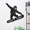 Snowboard Takımı Erkek Dekor Kişiye Özel Ahşap 5