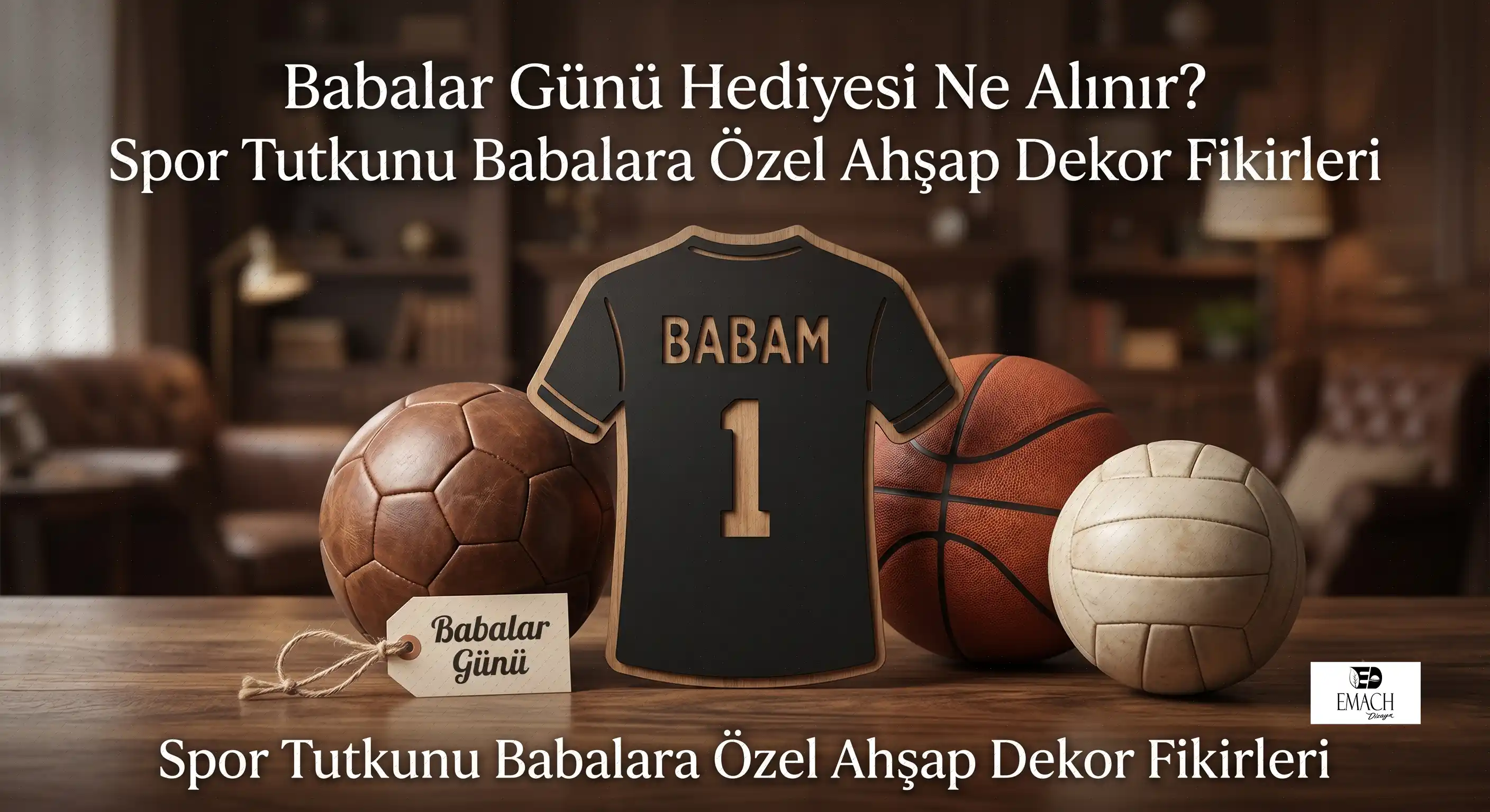 www.emachdizayn.com Babalar Günü Hediyesi Ne Alınır Spor Tutkunu Babalara Özel Ahşap Dekor Fikirleri