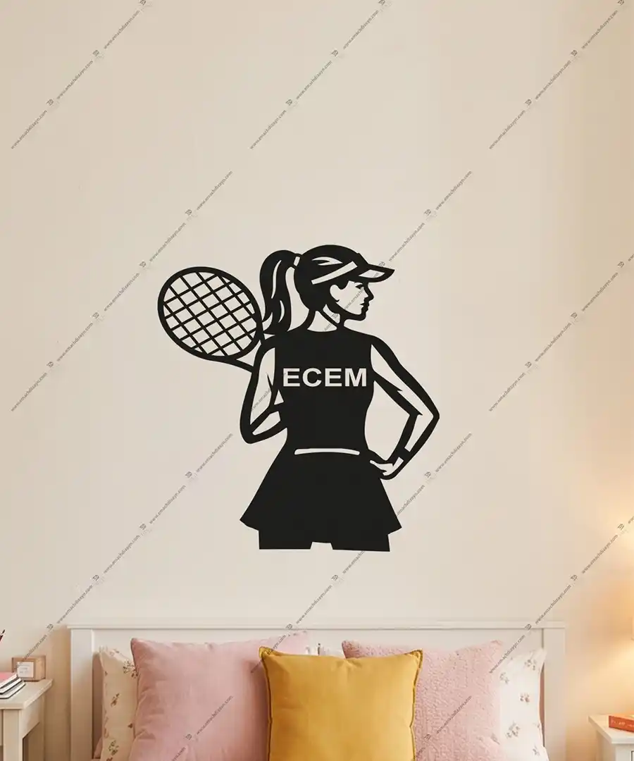 Tenis Market Tenis Kulübü içi Kişiye Özel Ahşap Duvar Dekoru 1 Tenis Market Tenis Kulübü içi Kişiye Özel Ahşap Duvar Dekoru 5