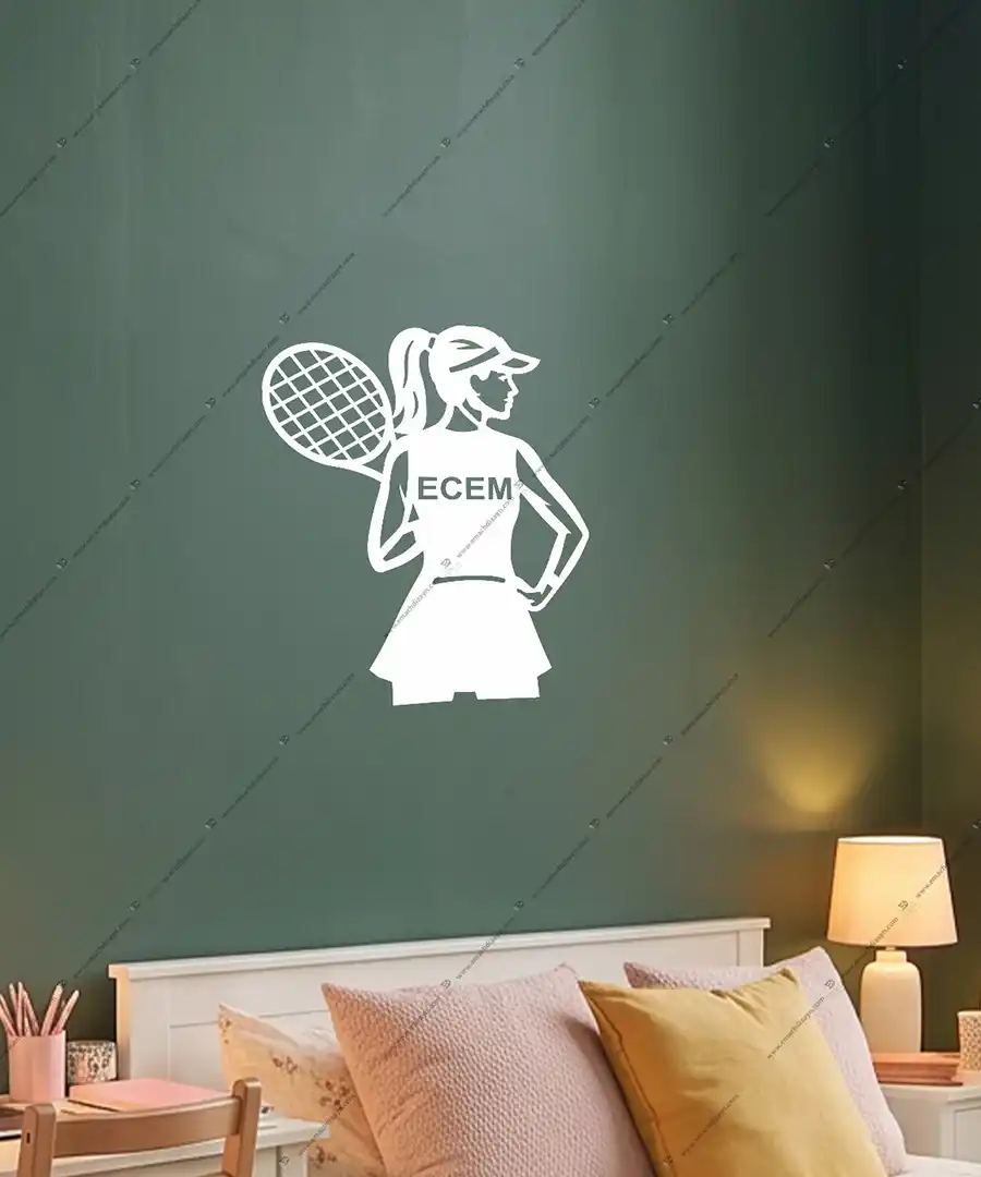 Tenis Market Tenis Kulübü içi Kişiye Özel Ahşap Duvar Dekoru 2 Tenis Market Tenis Kulübü içi Kişiye Özel Ahşap Duvar Dekoru