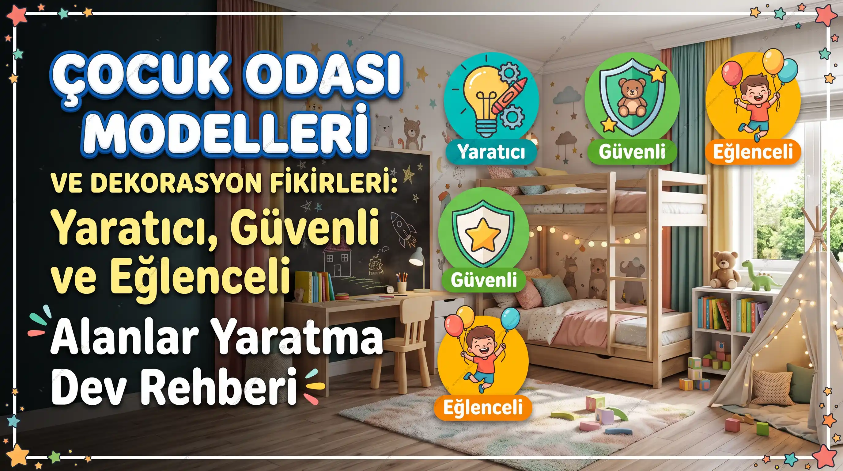 Çocuk Odası Modelleri ve Dekorasyon Fikirleri Yaratıcı Güvenli ve Eğlenceli Alanlar Yaratma Dev Rehberi
