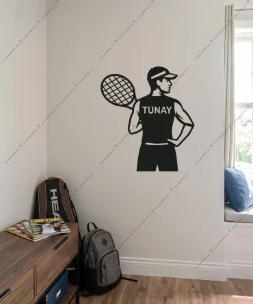 Emach Dizayn 38 Erkek Tenis Kıyafeti Erkek Tenis kombini Kişiye Özel Ahşap Duvar Dekoru2