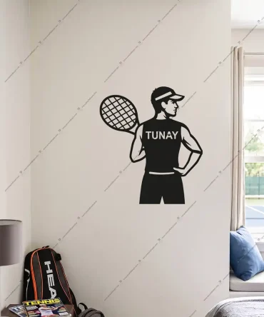 Emach Dizayn 37 Erkek Tenis Kıyafeti Erkek Tenis kombini Kişiye Özel Ahşap Duvar Dekoru3