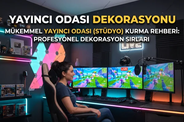 Yayıncı odası dekorasyonu Mükemmel Yayıncı Odası (Stüdyo) Kurma Rehberi Profesyonel Dekorasyon Sırları