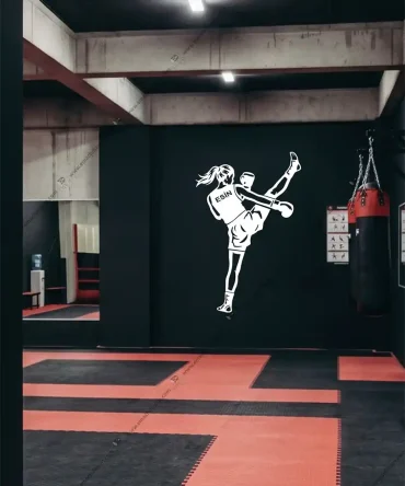 Emach Dizayn 40 Kick Boks Kadın Kick Boks Eldiven Figürlü Kişiye Özel 6