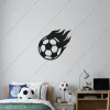 Siyah Beyaz Futbol Topu Ahşap Duvar Dekoru 1