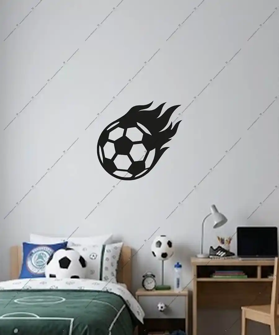 Siyah Beyaz Futbol Topu Ahşap Duvar Dekoru 1 Siyah Beyaz Futbol Topu Ahşap Duvar Dekoru 1