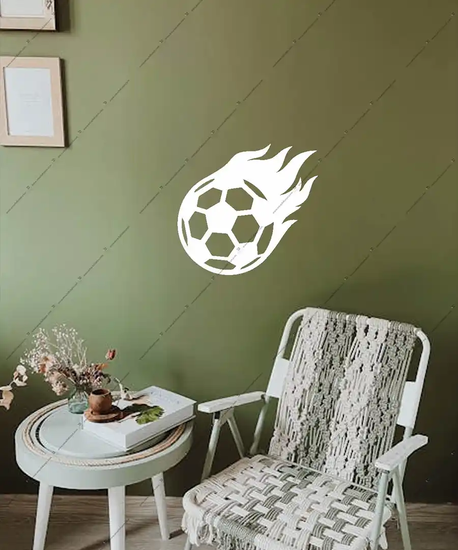 Siyah Beyaz Futbol Topu Ahşap Duvar Dekoru 4 Siyah Beyaz Futbol Topu Ahşap Duvar Dekoru 4